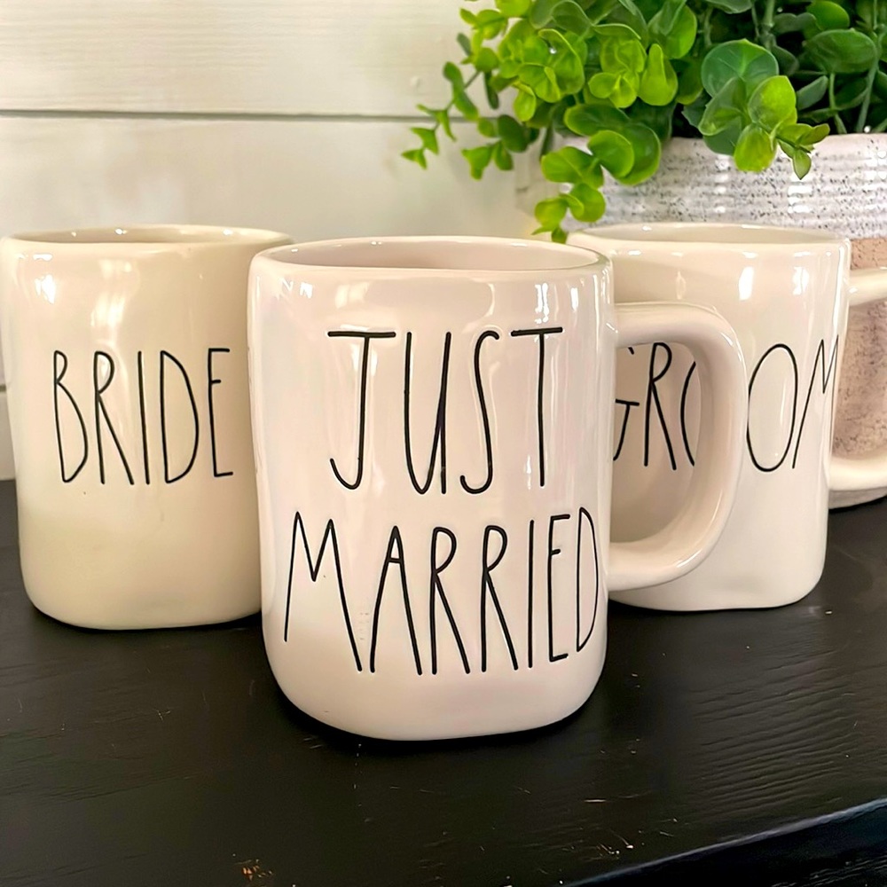 Rae Dunn bridal set mugs